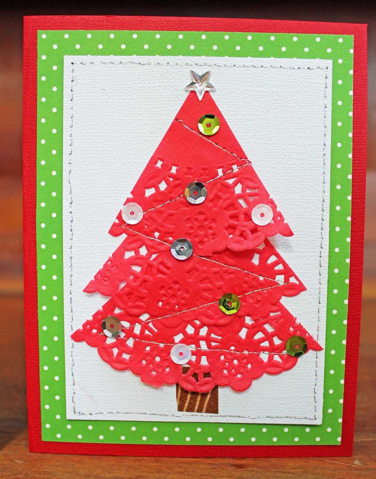 Doodlebug Design Inc Blog: Quick & Easy Washi Tape Christmas Tree Cards