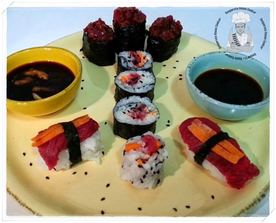 c'è sempre una prima volta.....il mio sushi (di carne)