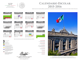 CALENDARIO ESCOLAR 2015 - 2016