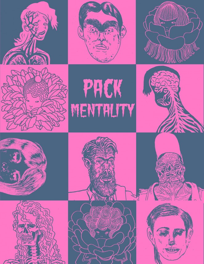 Barbed Comics Pack Mentality 1 Arresting Visual Imagery, Colour