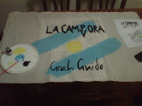La Cámpora General Guido pinta sus remeras