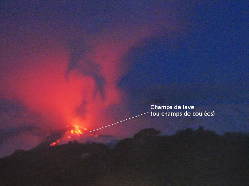 Eruption du volcan Etna depuis Nunziata, 28 février 2014 Eruption du volcan Etna depuis Nunziata, 28 février 2014
