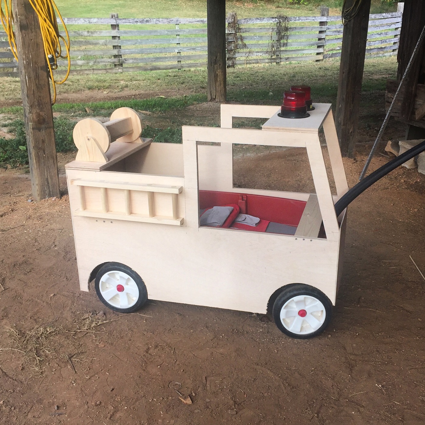 radio flyer fire truck ride on
