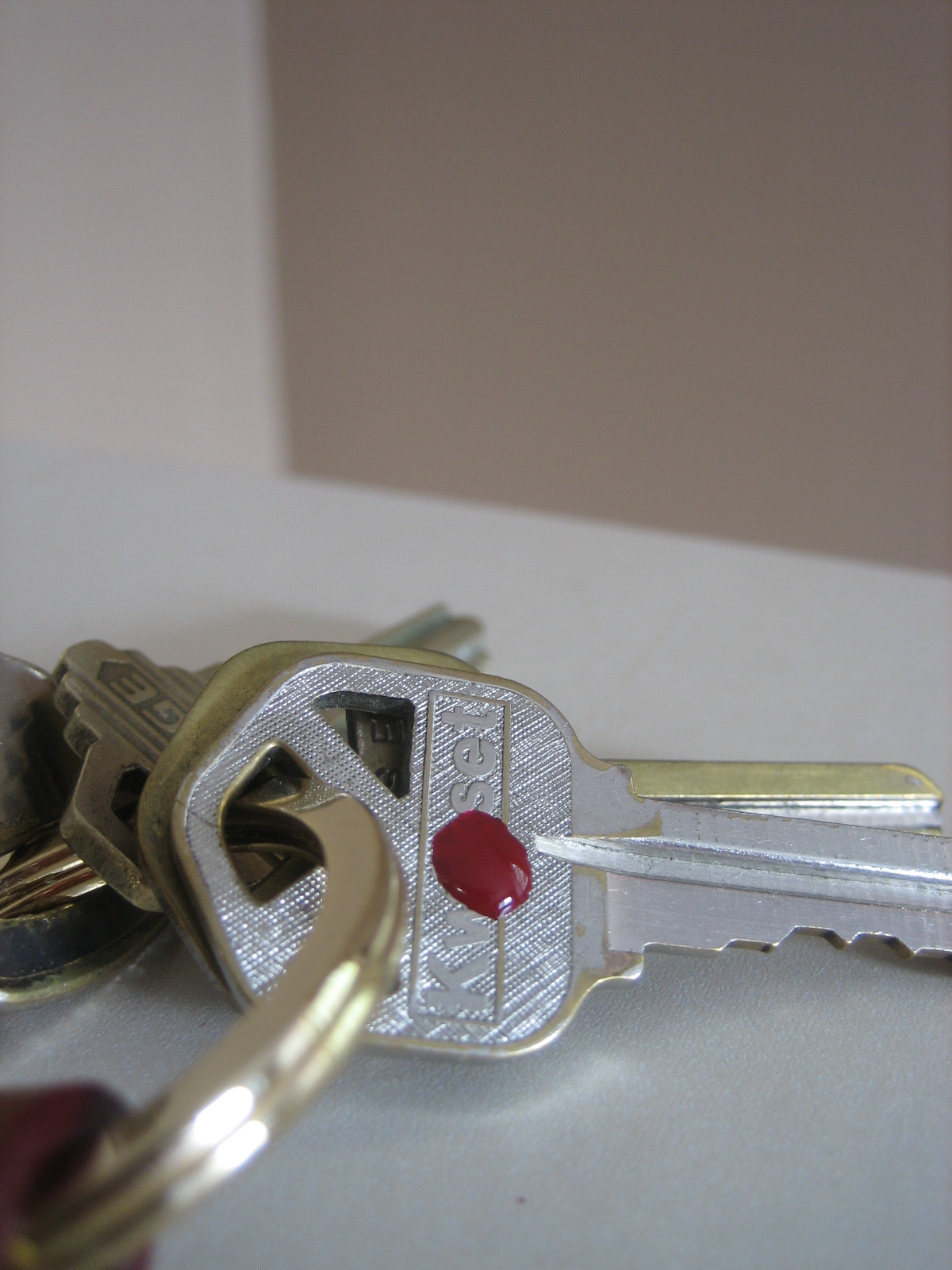 DIY Tip Nail Polish On Keys as for me and my house