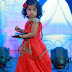 Baby in Red Stitched Half Saree
