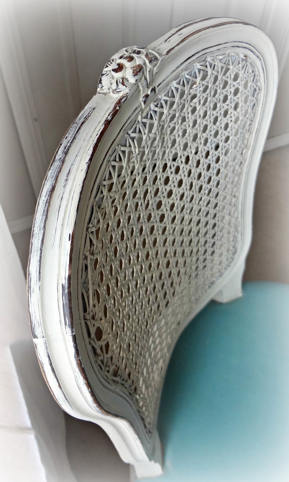 For the love of white Painting a chair Upholstery and all