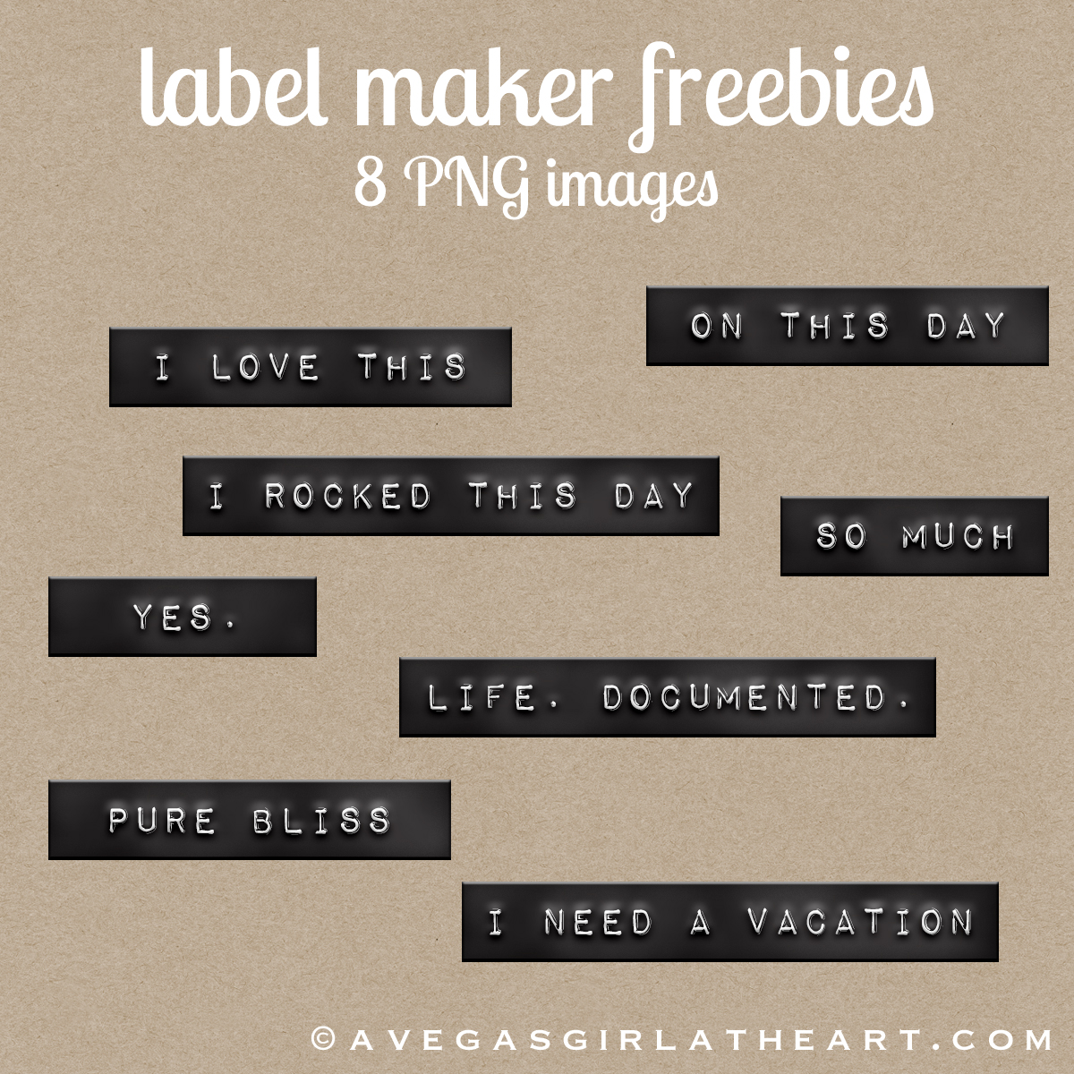 label maker font