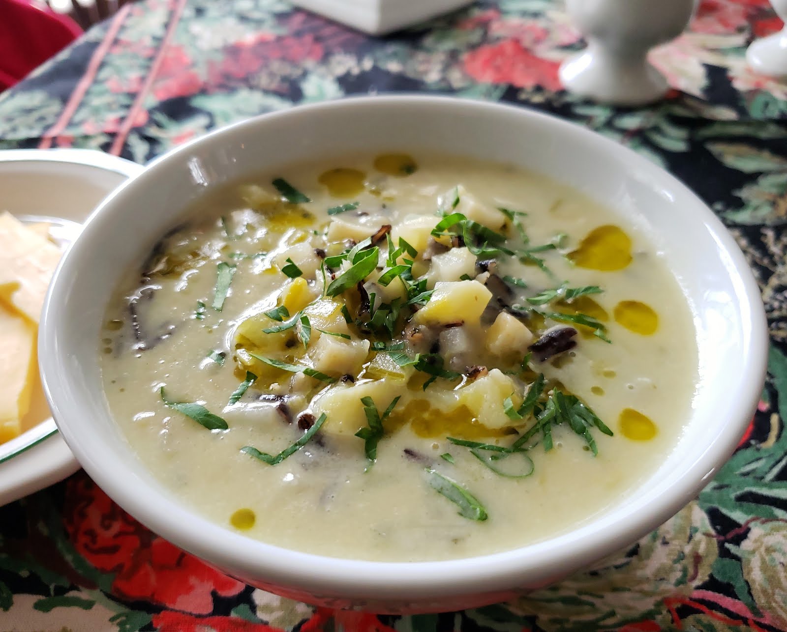 For Love of the Table Celery Root & Wild Rice Chowder