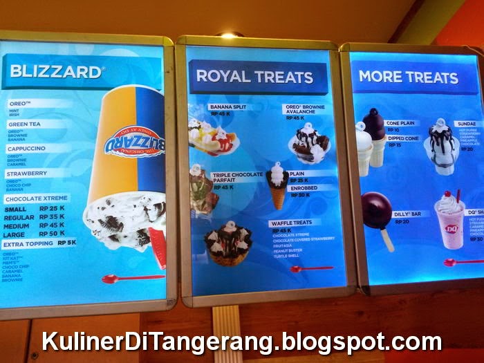 Kuliner di Tangerang Dairy Queen, SMS