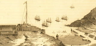 James Bay, St. Helena – Napoleon arrives on HMS Northumberland 1815