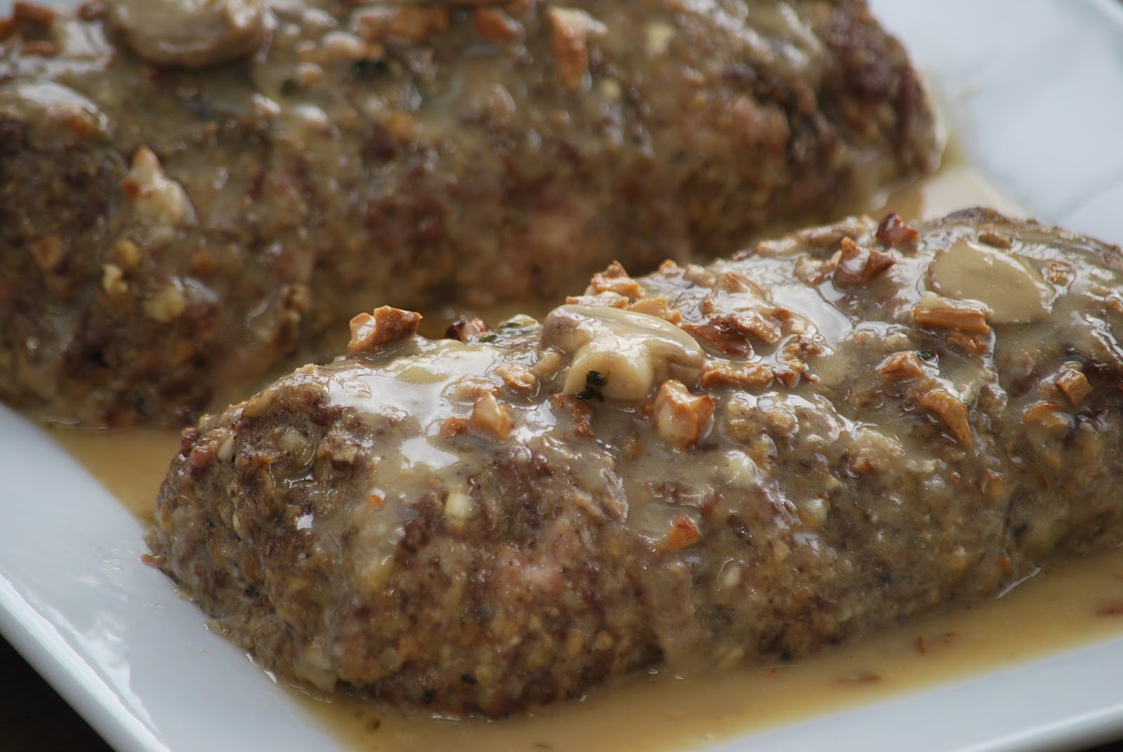 My story in recipes Meatloaf with Mushroom Gravy