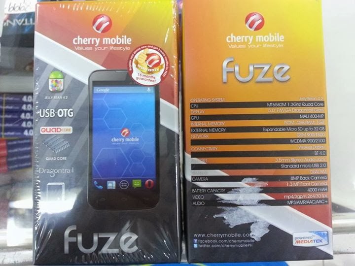 Cherry Mobile Fuze Retail Box Cherry Mobile Fuze Retail Box