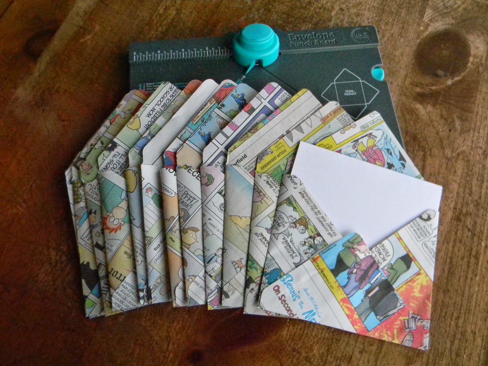 Artistic Endeavors 101 Envelopes Made From Newspapers