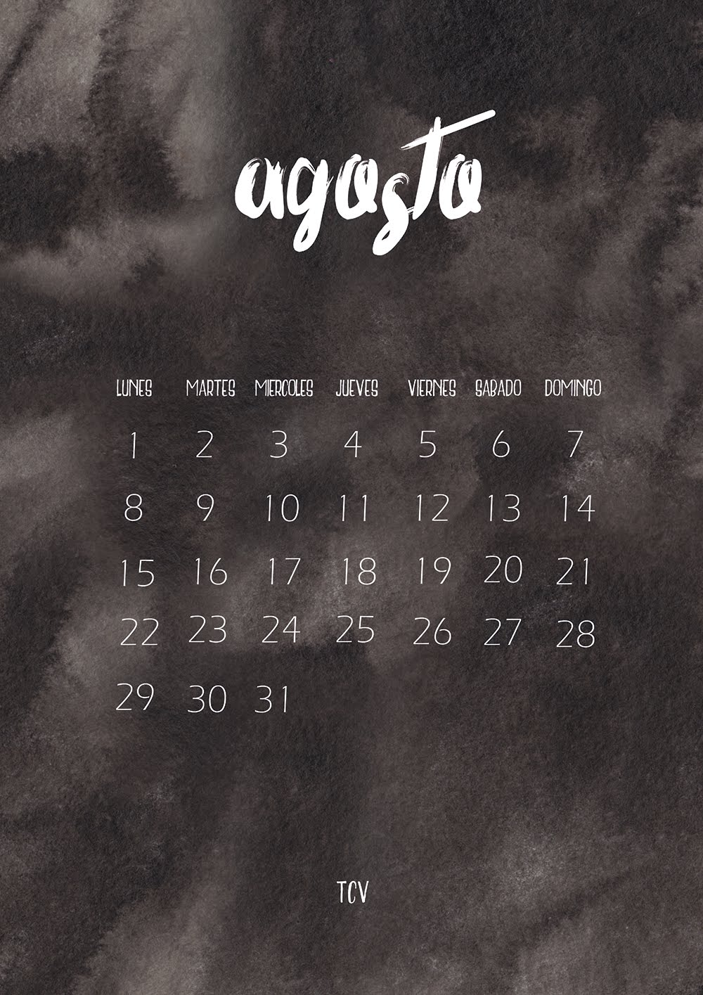 Calendario agosto + fondos de pantalla - Tu Cajón Vintage - Fotografía