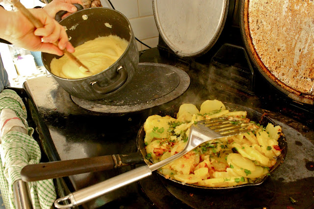 Aligot and truffade on the Aga