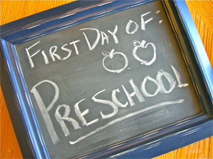 First Day of School, Chalkboard