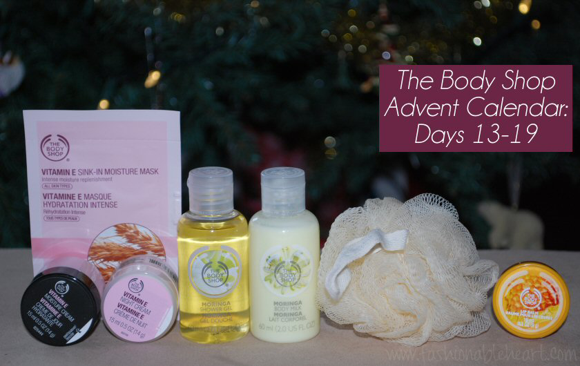 Fashionable Heart The 2014 Body Shop Advent Calendar Days 1319
