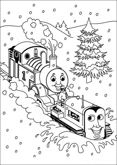 Coloring Pages for everyone: Thomas the Tank Engine