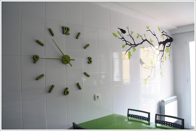 Antes y Después: Un vinilo DIY en la pared de la cocina, por Erika