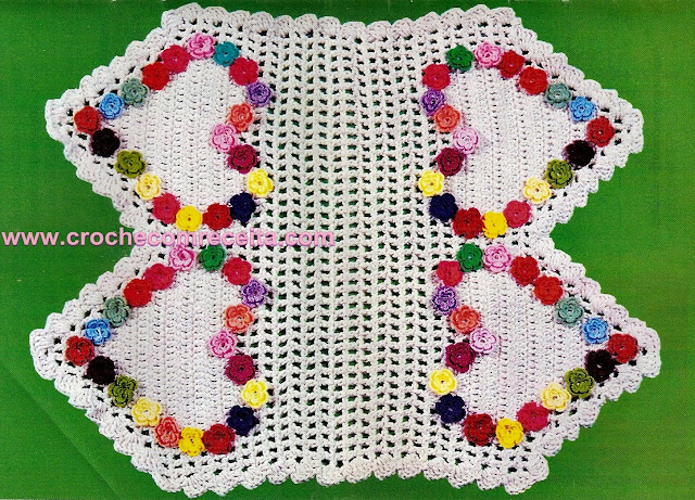 tapetes em croche em croche com receita