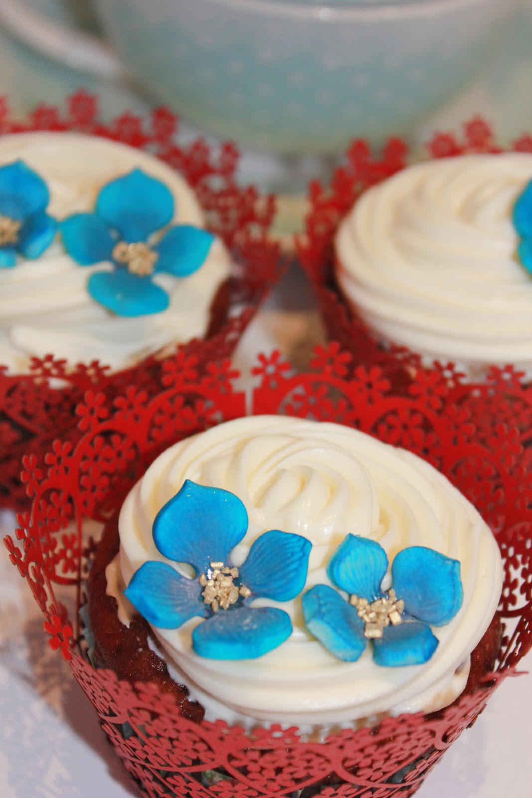 Velvet Cakes Cupcakes de Cacao, Yogur y Queso Crema