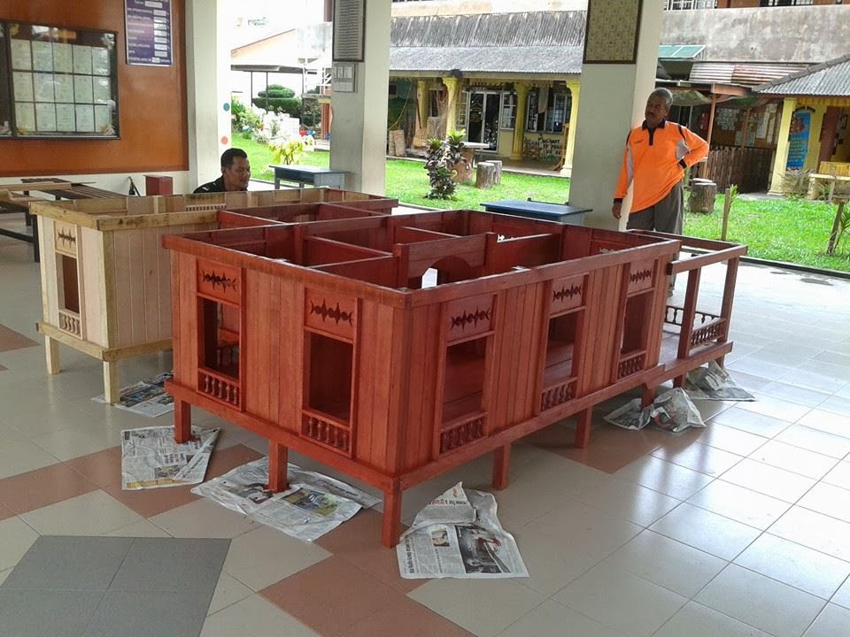 Get Lukisan Rumah Limas Johor Background