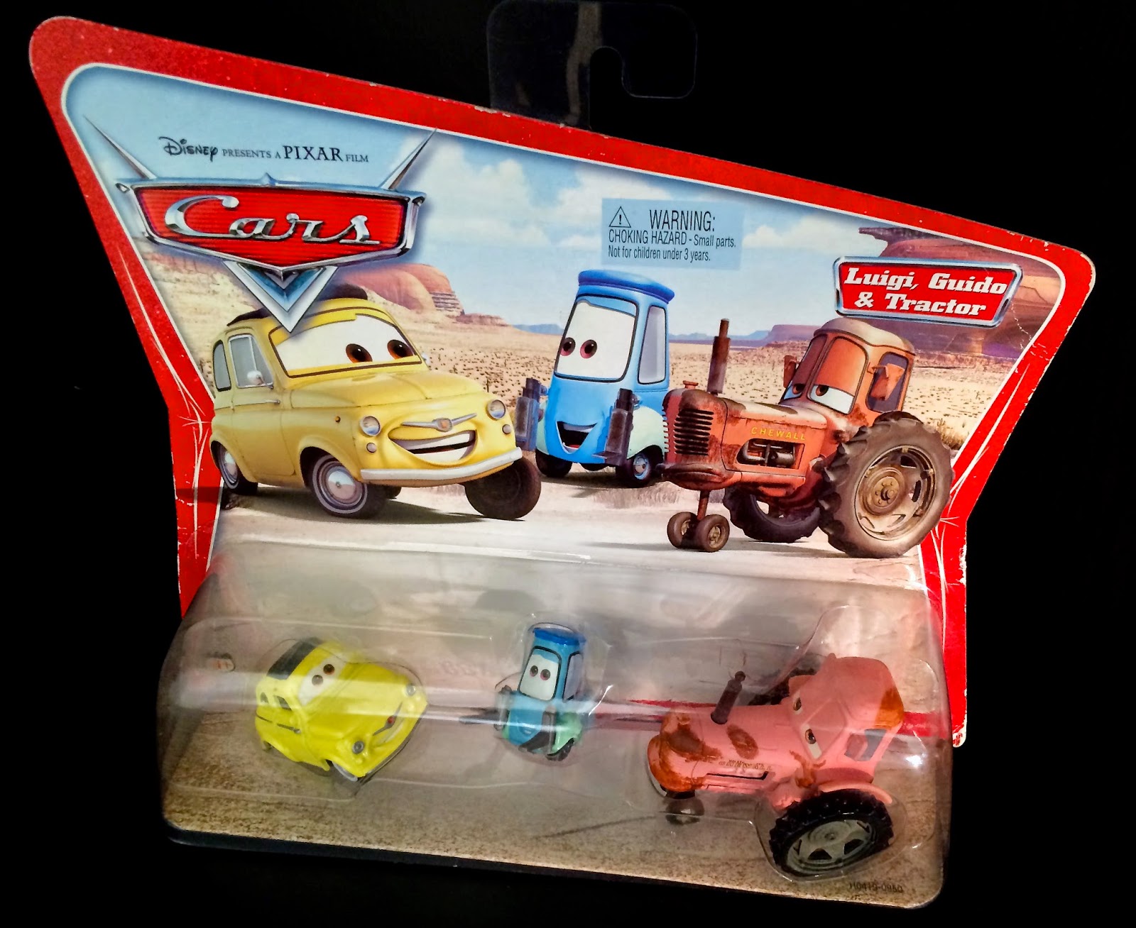 Dan the Pixar Fan Cars Luigi, Guidor & Tractor Movie Moments 3Pack