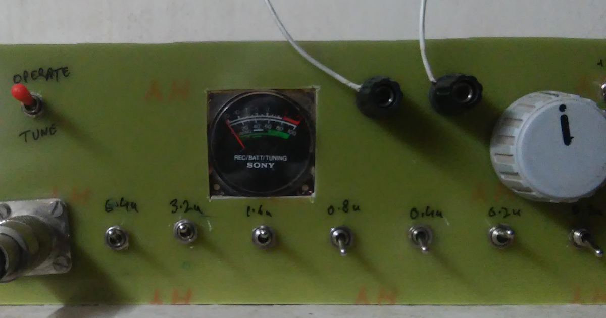 VU2ESE's radio experiments A Balanced Tuner