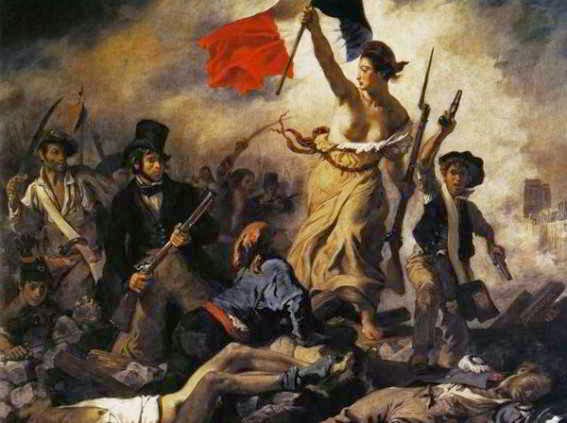 Cuadro de Eugene Delacroix Libertad guiando al pueblo