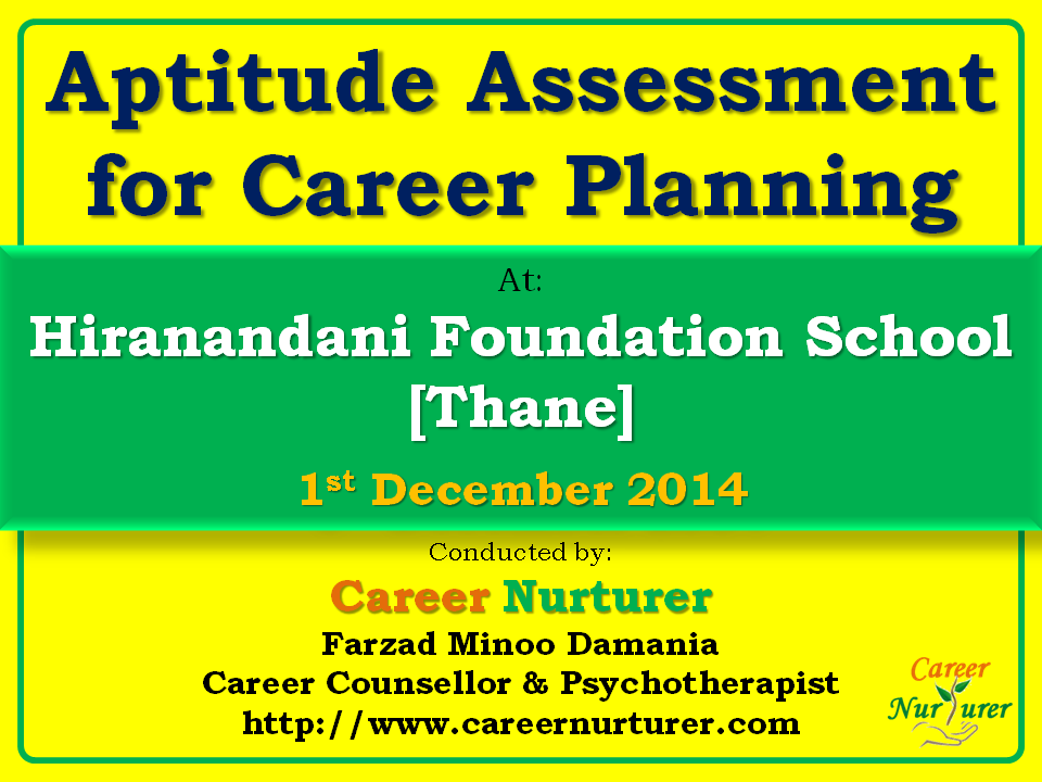 Aptitude Test and Counselling for Career