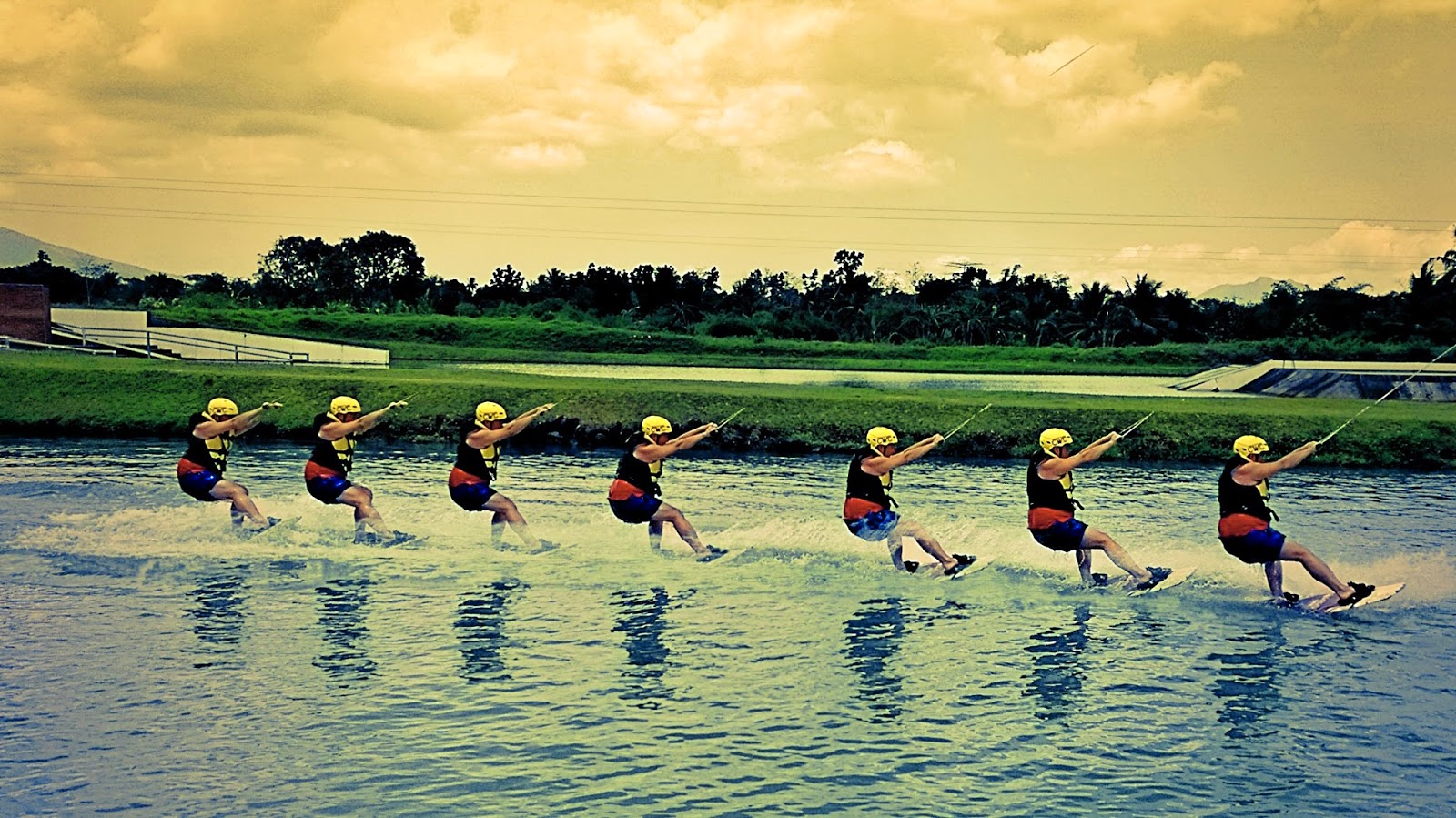 Wakeboarding Action shot taken with the Lumia 1520