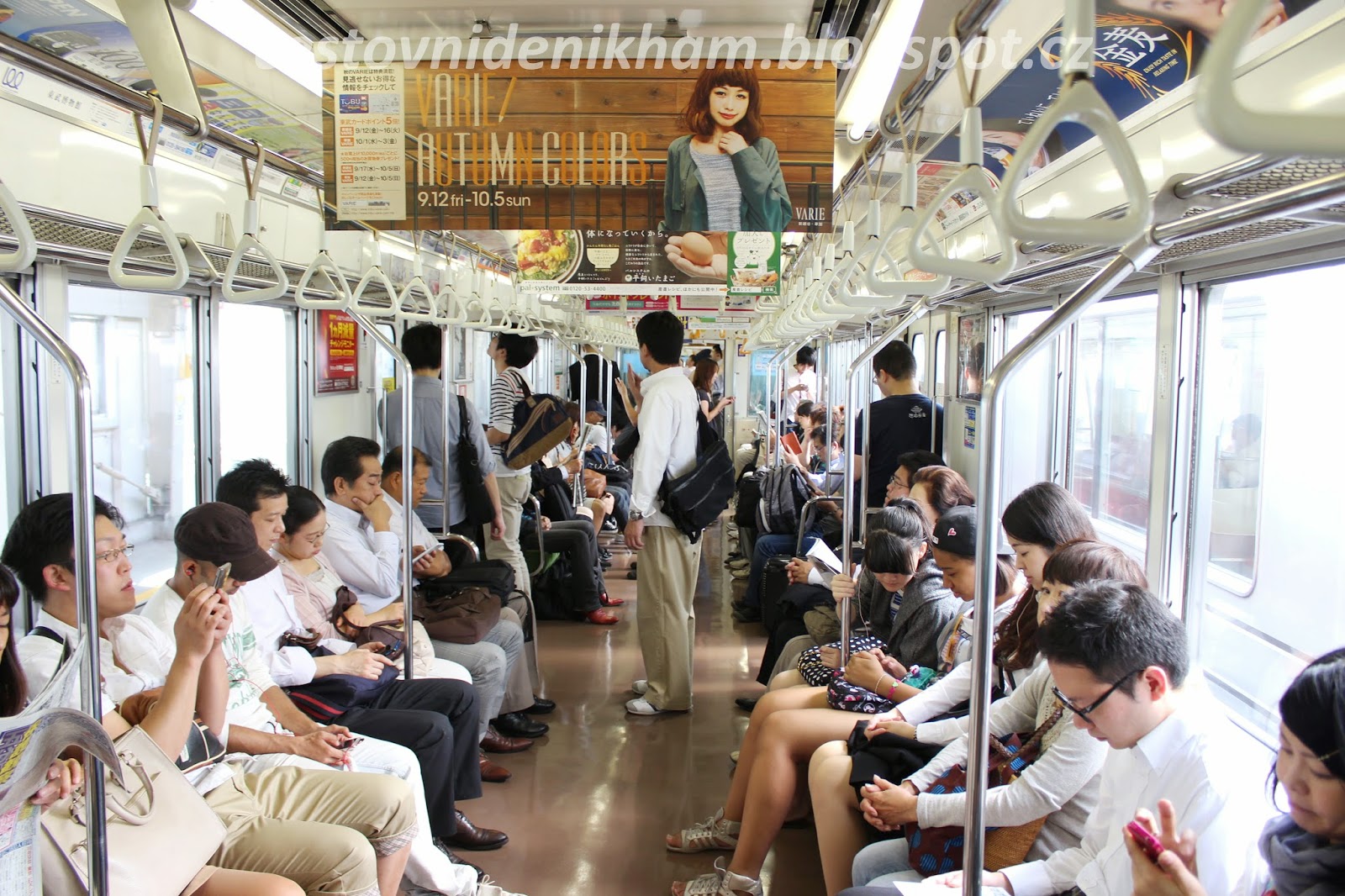 v metru on the subway