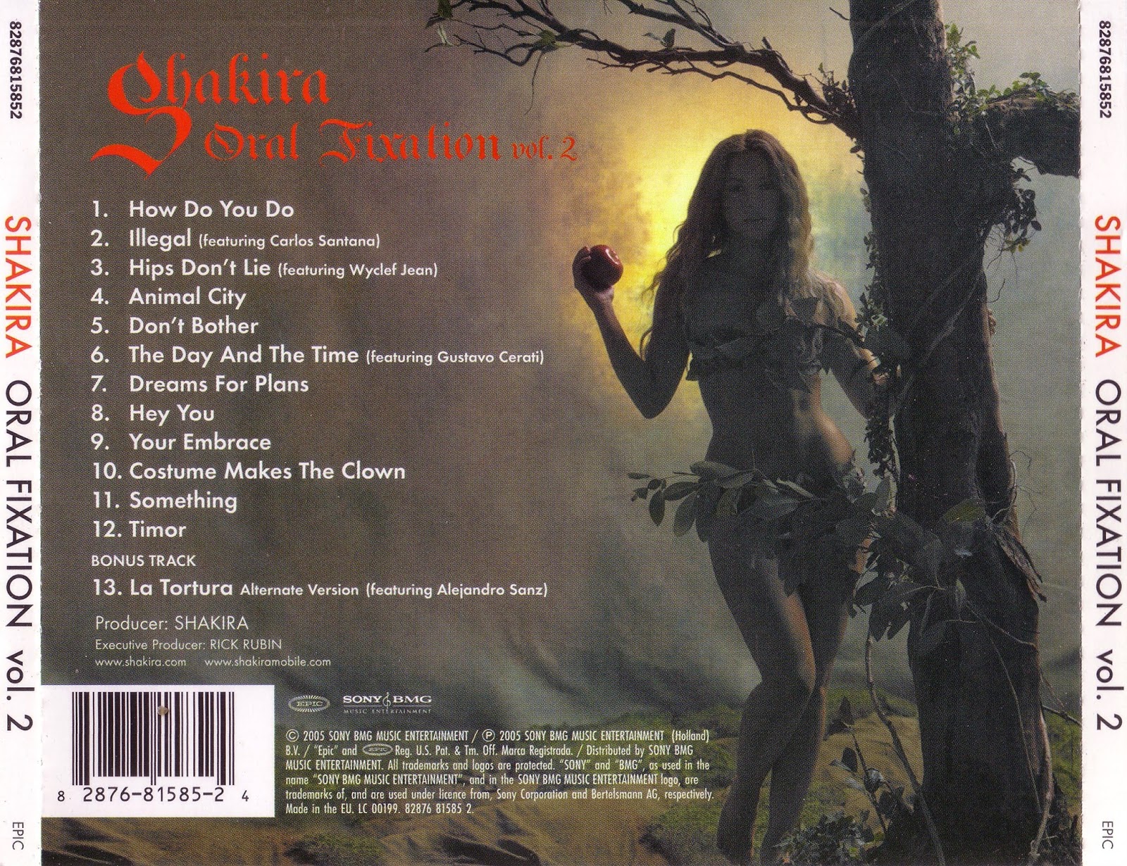 Mundo Dos Encartes World Of Booklets Shakira Oral