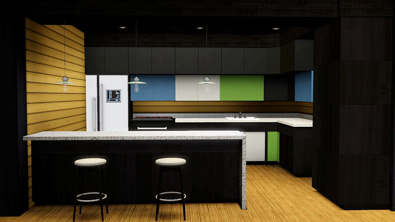 awesims modern designer kitchen
