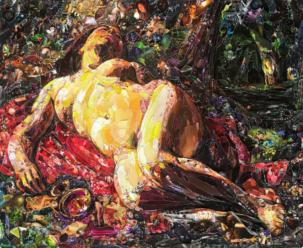 La bacchante after Courbet, Vik Muniz (2011) La bacchante after Courbet, Vik Muniz (2011)