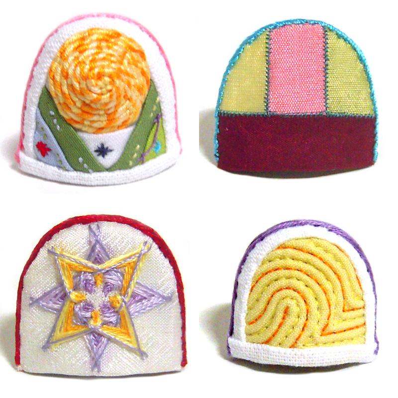 RimKim Studio [Thimble Set] Set of 4 different Korea Traditional