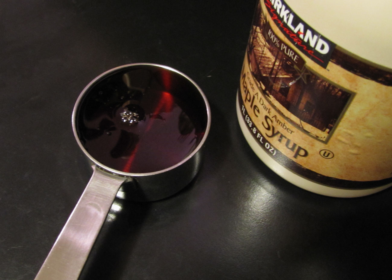 Smells Like Food in Here Kirkland Grade A Dark Amber Maple Syrup