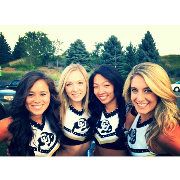 University of Colorado Cheerleaders on a Beautiful Morning STORIES