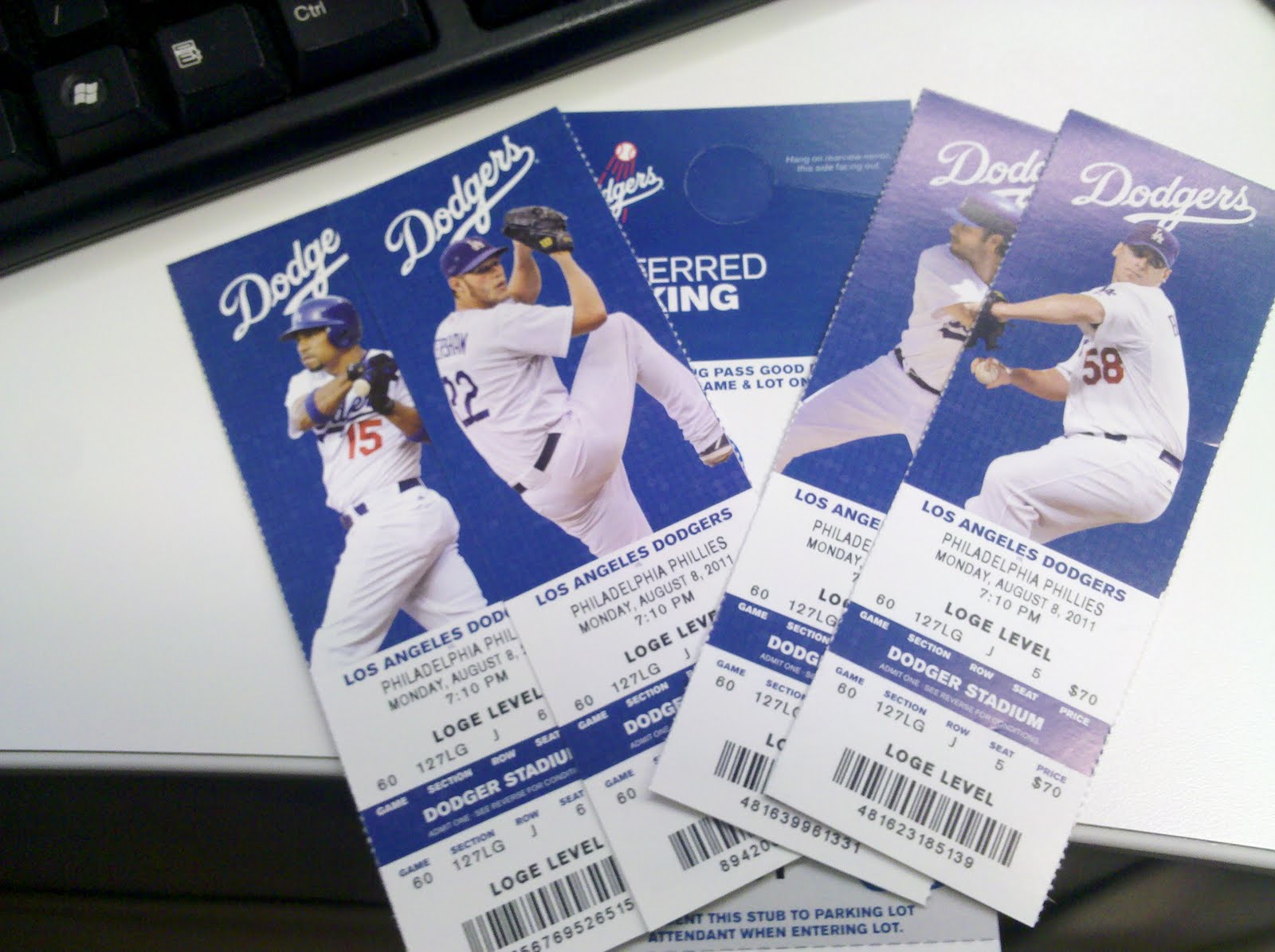 Things That Matter Dodgers TICKETS