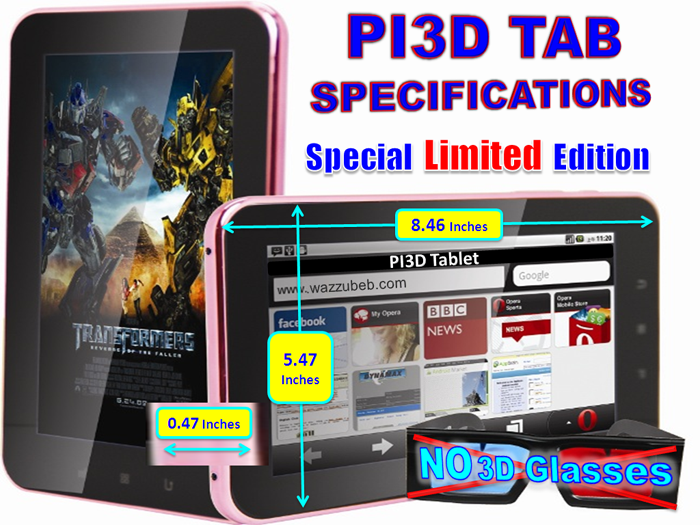 glasses-free 3D TAB
