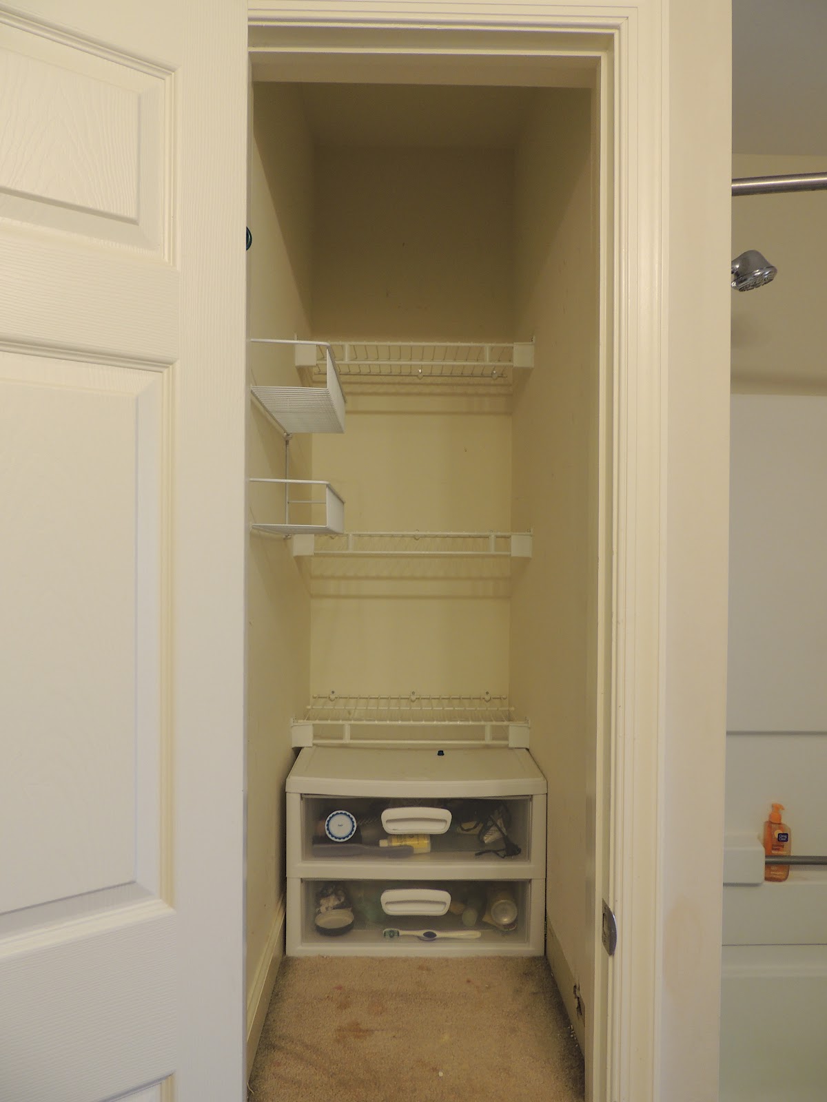 Feels Like Home to Me...: Bathroom closet makeover