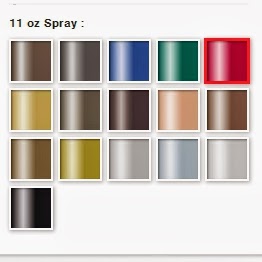 Rustoleum Metallic Spray Paint Color Chart