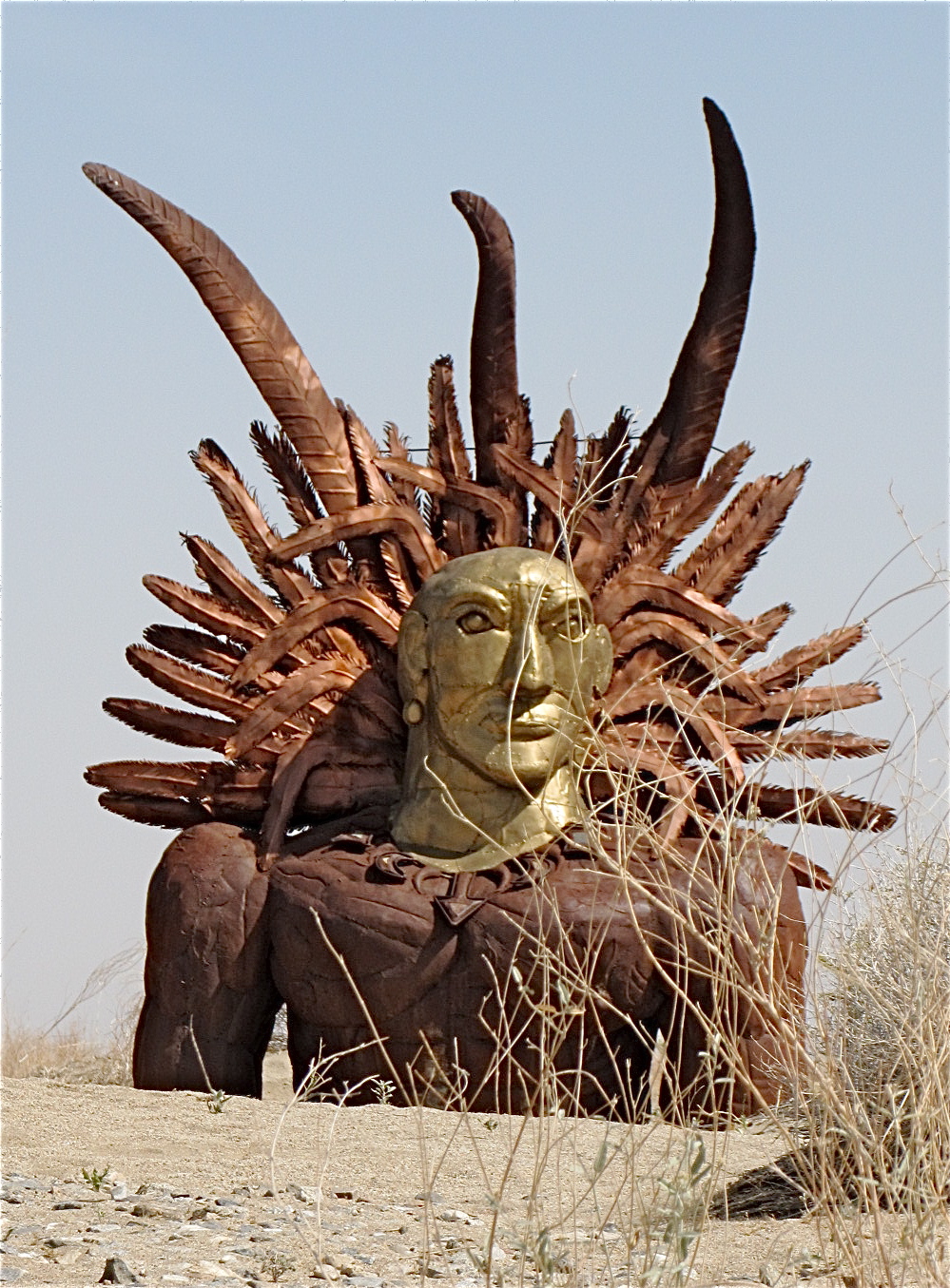 Travel With Whippets Giant Sculptures in the Desert