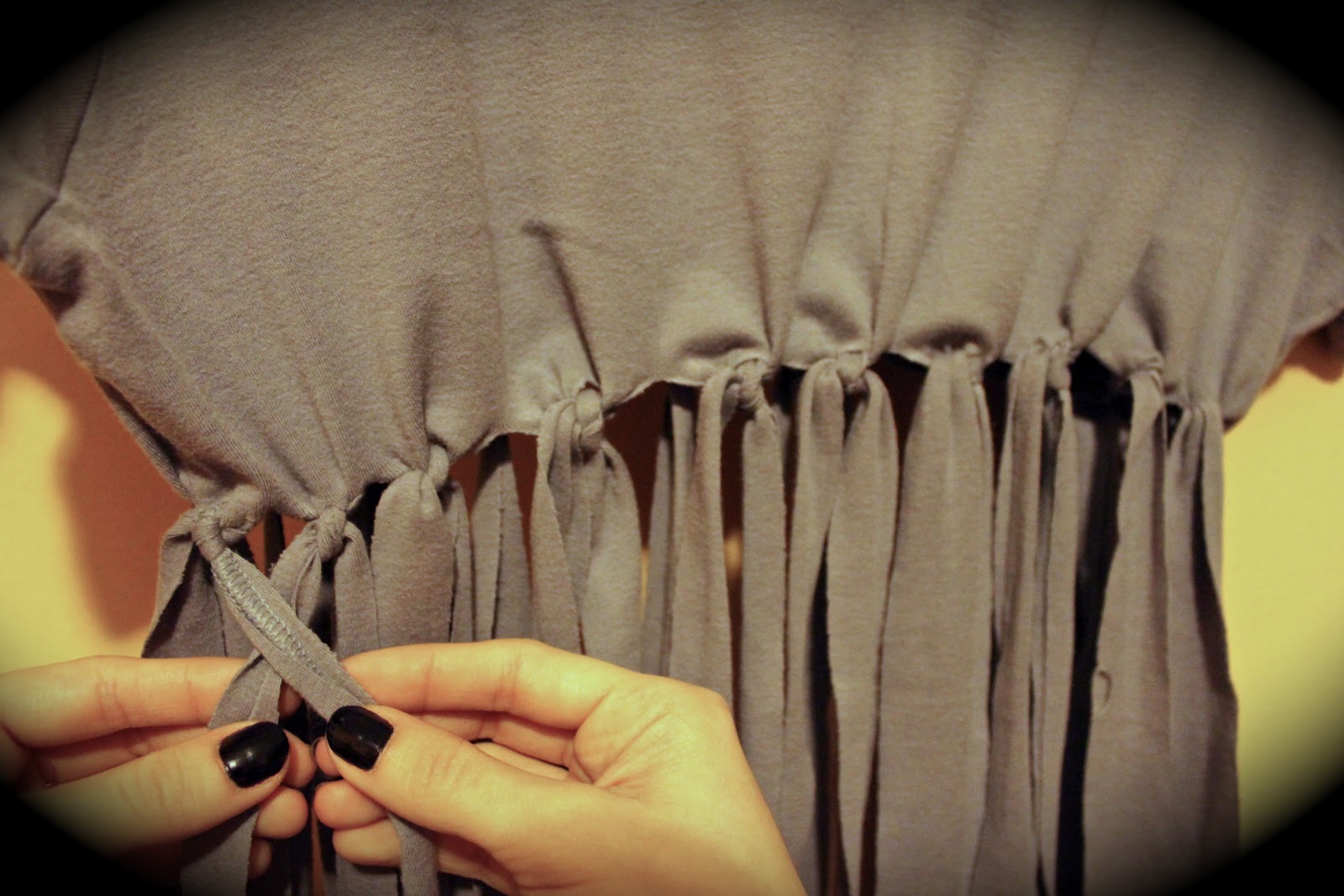 Do It Yourself. Do It Better. Knotted Fringe Tee