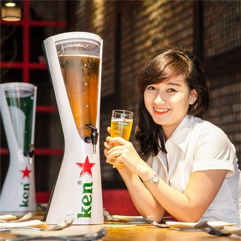 Tháp bia Heineken