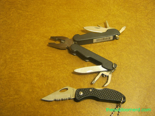 Car Survival Kit: Multi-tool and folding knife Car Survival Kit: Multi-tool and folding knife