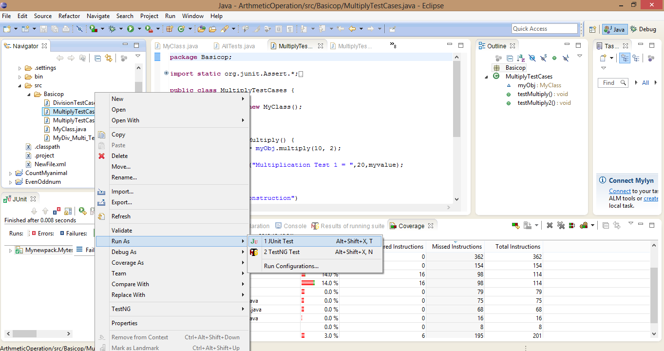 Selenium Emma and eclipse code coverage YOGI Technology Tree Selenium
