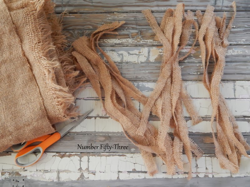 Number FiftyThree Rustic Burlap Tassel Garland