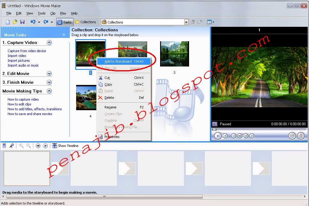 Cara Membuat Video Dari Foto Dengan Windows Movie Maker