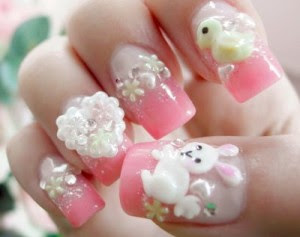 Animal nail art Animal nail art